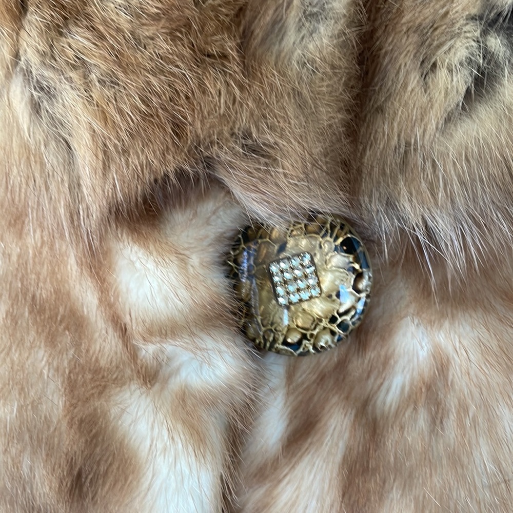 Fur Mink Coat Mustela Visone Made in Italy Size L Excellent! - Picture 9 of 16
